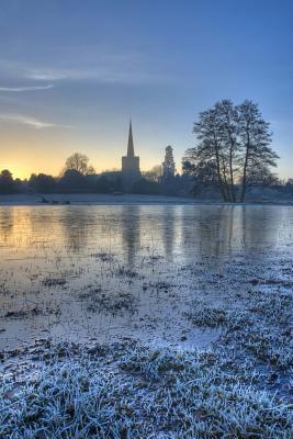 Read Online Frozen Floodplain at Chaddesley Corbett Worcestershire England Winter Journal: 150 Page Lined Notebook/Diary -  | PDF