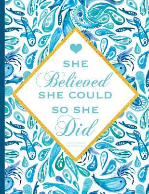 Full Download She Believed She Could So She Did: Unlined Notebook, Numbered Pages, Blue Ocean Cover, 8.5 X 11 -  | PDF