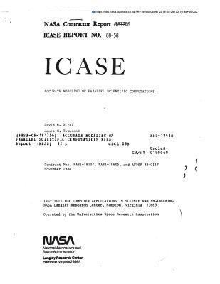 Download Accurate Modeling of Parallel Scientific Computations - National Aeronautics and Space Administration file in ePub