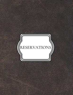 Download Reservations: Guest Log Book for Restaurants/ Hostess Journal Dark Faux Brown Leather - Arrow Press file in ePub