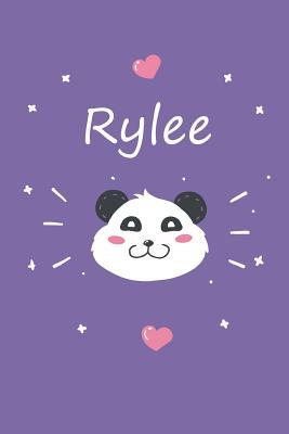 Download Rylee: A cute personalized panda notebook/ diary for girls and women, with 100 lined pages in 6x9 inch format. Personal Diary Personalized Journal Customized Journal -  file in ePub