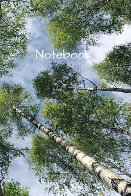 Read Online Notebook: 6 X 9 150 page college lined soft covered journal, notebook, diary with looking up through trees on a matte cover -  | PDF