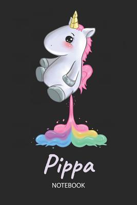 Read Online Pippa - Notebook: Blank Ruled Personalized & Customized Name Rainbow Farting Unicorn School Notebook Journal for Girls & Women. Funny Unicorn Desk Accessories for Kindergarten, Primary, Back To School Supplies, Birthday & Christmas Gift for Women. -  | ePub