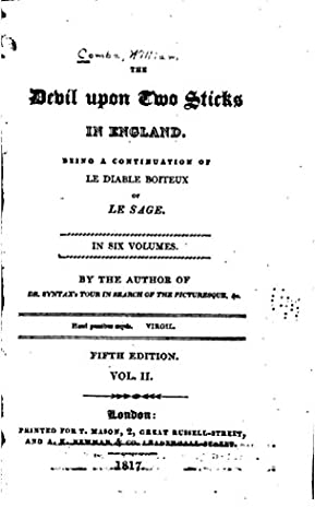 Read Online The Devil Upon Two Sticks in England, Being a Continuation of Le Diable Boîteux - Vol. II - Le Sage file in ePub