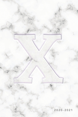 Read Online X 2020-2021: Weekly Monthly Planner Personalized Marble Monogram 6x9 in 2020 Calendar Organizer with Bonus Dotted Grid Pages   Inspirational Quotes   To-Do Lists - Nifty Notebooks(tm) | PDF